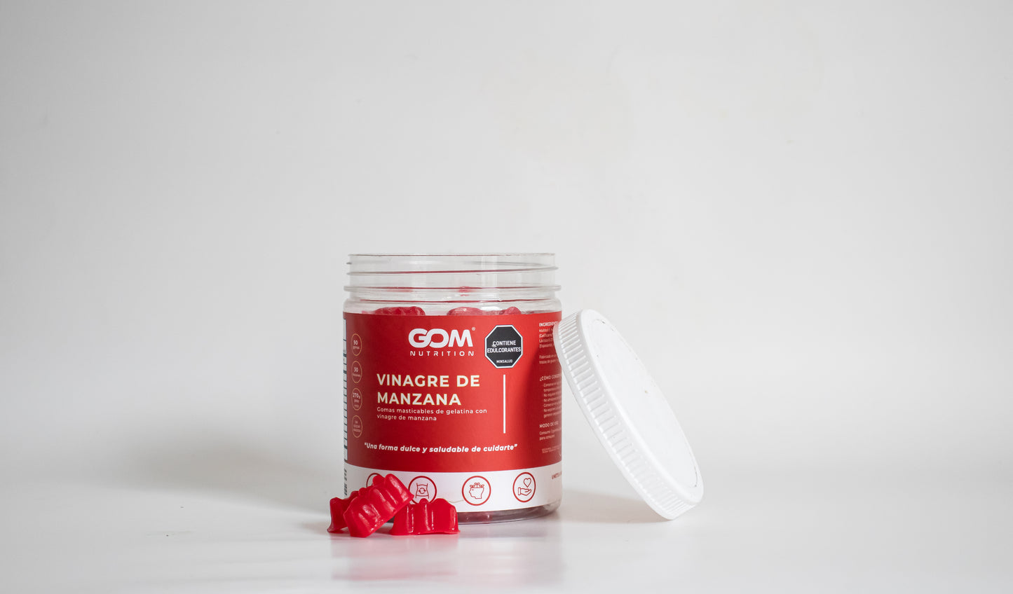 GOM Nutrition® – Gomas de Vinagre de Manzana para Bajar de Peso | Quema Grasa Natural y sin Dietas Extremas